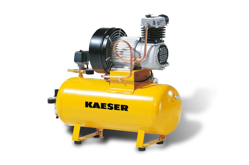 KAESER Reciprocating compressor system model KCT 401-100 (horizontal) oil-free with sound insulation cover