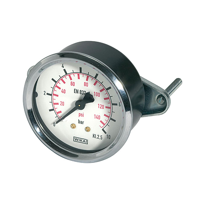 Standard pressure gauge, triangle front ring, G 1/4, 0 - 6 bar