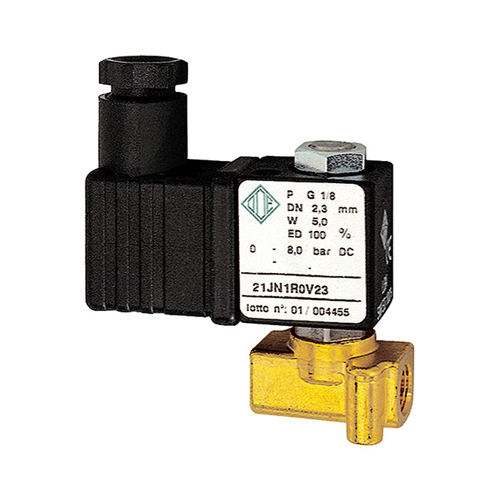 2/2-solenoid valve,NC,dir. operated,230V,50Hz,FPM,G1/8,PN0-6bar