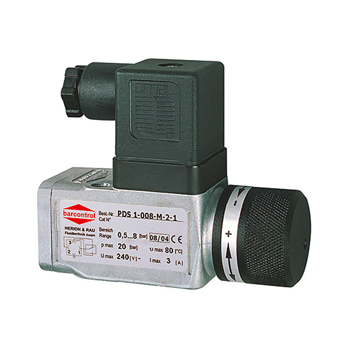 Vacuum pressure switch, G 1/4, Setting range -0.85/-0.15 bar