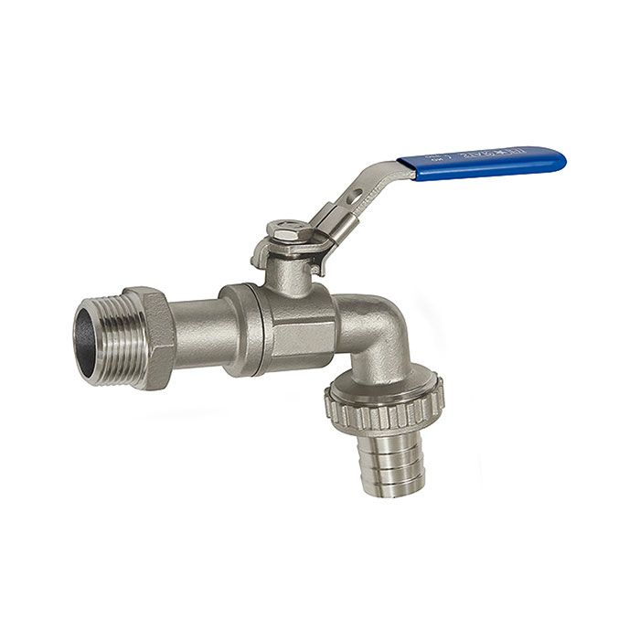 Ball drain valve, Stainless steel 1.4408, G 1/2 ET, DN 15