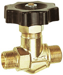 Blocking valve, Brass, ET, G 3/8, DN 8