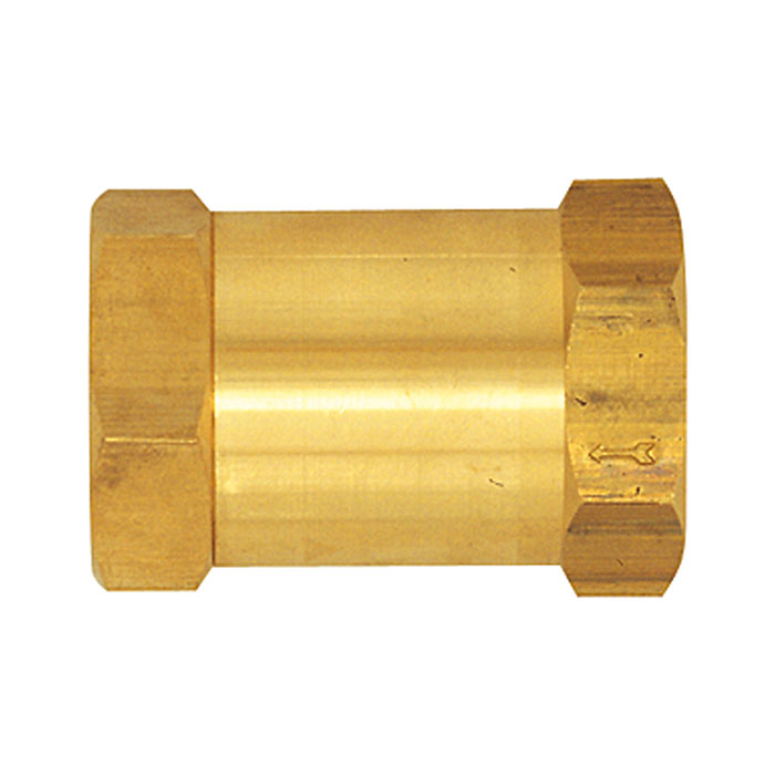 Check valve, straight-way variant, brass, G 1/4 IT, 0.2-0.4 bar