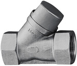 Check valve inclined seat design stainless steel, G 1 1/4, 0.2bar