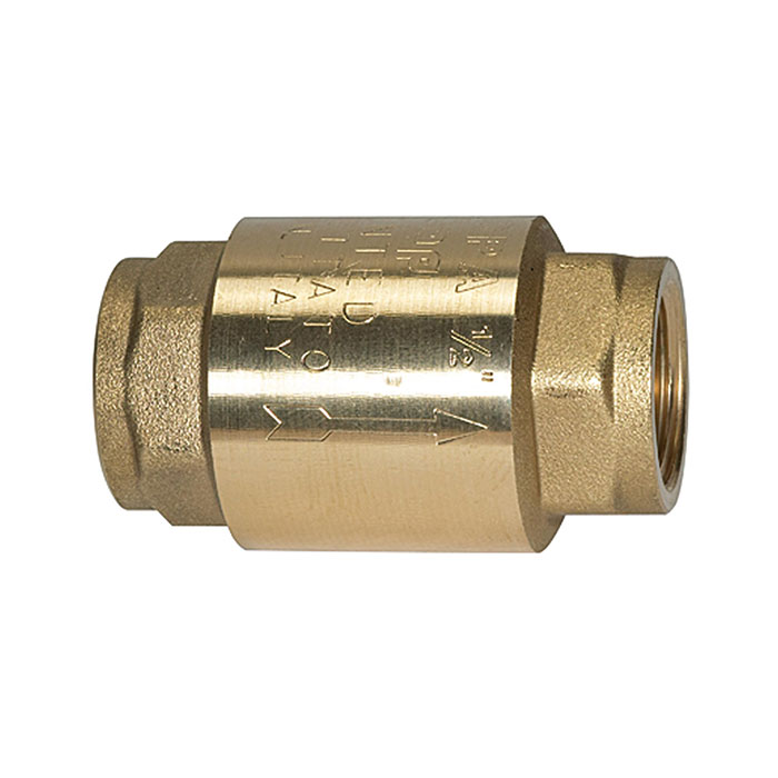 Check valve, Full passage, Brass, G 2, 0.01 - 0.03 bar