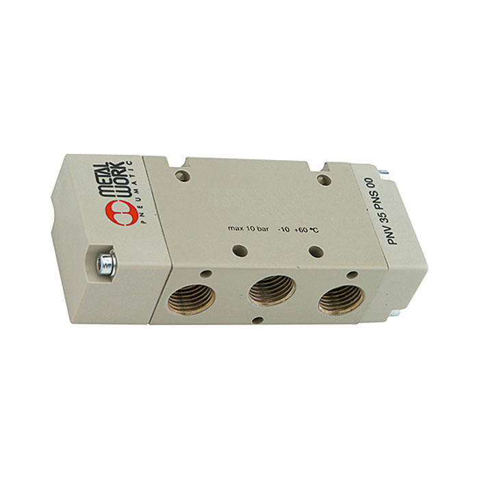 5/2-way valve, Pneumatic, monostable, Connection G 1/8