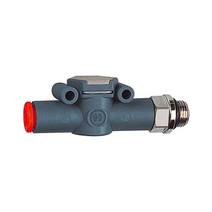 Check valve, Hose (inlet) - thread (outlet), M5, hose 4