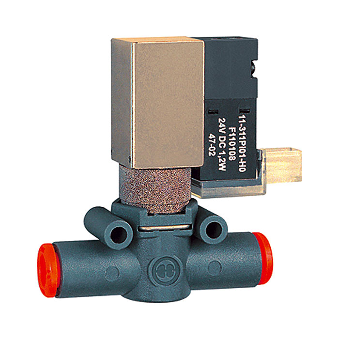 3/2-way solenoid valve »lineonline« silenced venting, Hose Ø6, NO