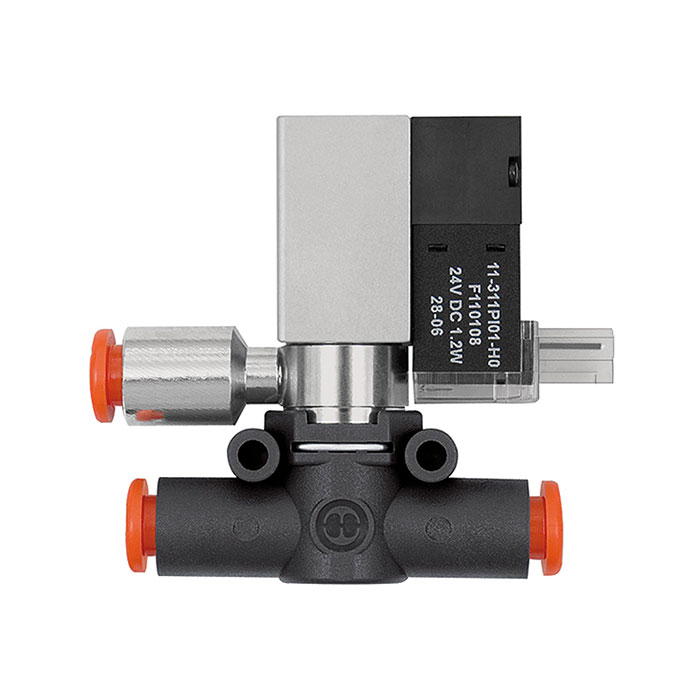 3/2-way solenoid valve »lineonline«, Controlled venting NC hose 6