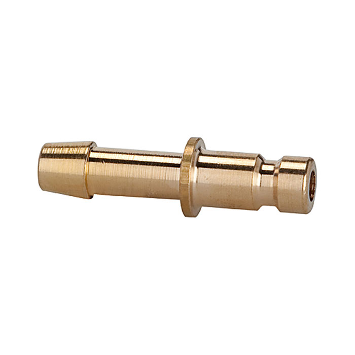 Plug-in connector for coupl. I.D. 2.7 bright brass, Sleeve I.D. 4