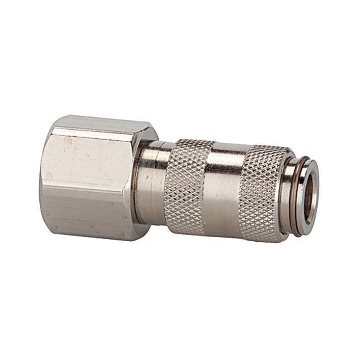 Quick-connect coupl. I.D. 2.7 nickel-plated brass, G 1/8 IT