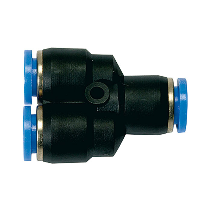 Push-in Y-connector »Blue Series«, for hose exterior Ø 4 mm