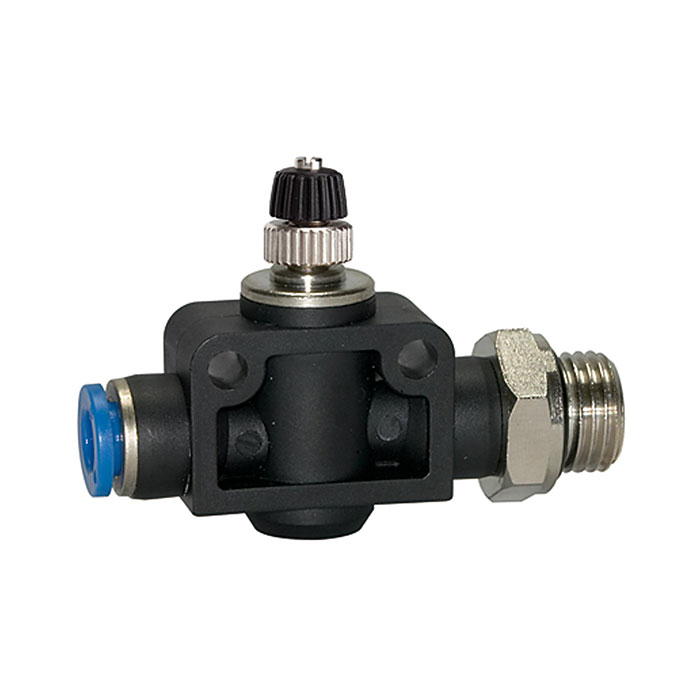 Throttle check valve »Blue Series«, Straight, G 3/8 o.