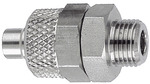 Straight screw-in fitting, G 1/4 o., for hose 6/4 mm, AF 17