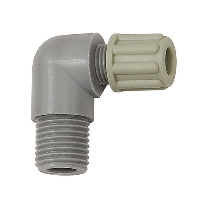 Angled screw-in fitting G 1/8 o., for hose 4/6 mm, PA