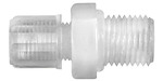 Straight screw-in fitting, G 1/8 o., for hose 6/8 mm, AF 17, PFA