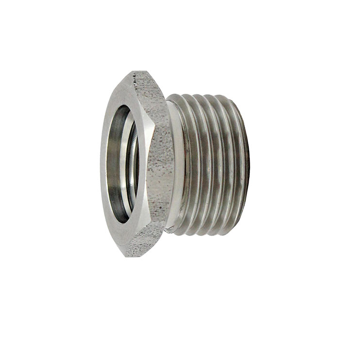 Reducing nipple short, G 3/4 o., G 3/8 i., AF 32, Stainless steel