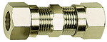 Straight fitting, Pipe exterior Ø 4 mm, nickel-plated brass