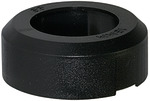 Protective cap, black, for pipe exterior Ø 15 mm, POM