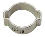 2-ear hose clamp (W1), 13.0 - 15.0 mm, PU 10 pcs.