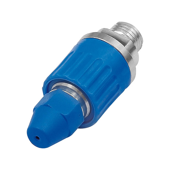 Pressure control nozzle, Connection M12x1,25, Aluminium / POM