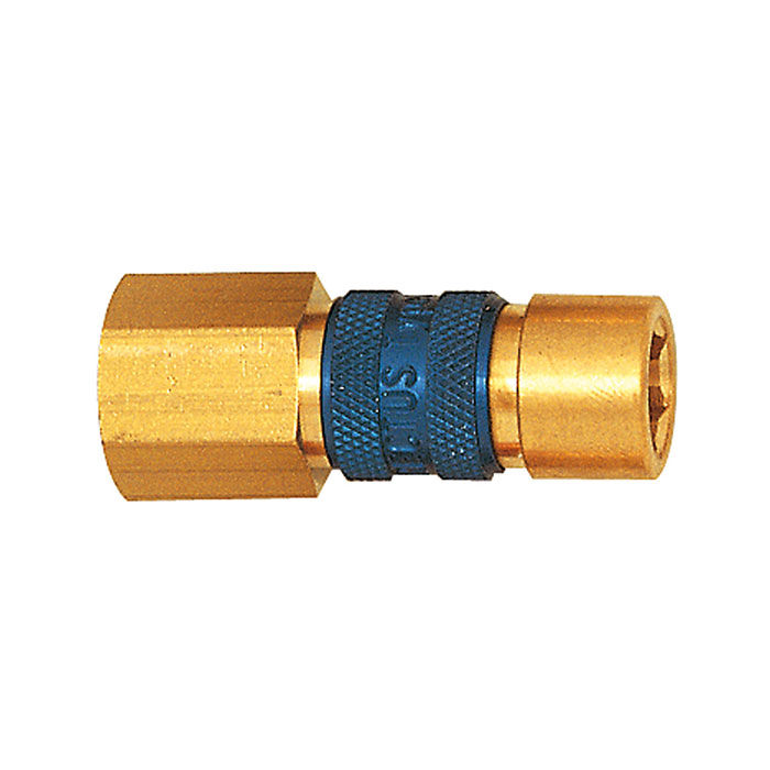 Captive quick-connect coupling I.D. 5, G 1/8 IT, green