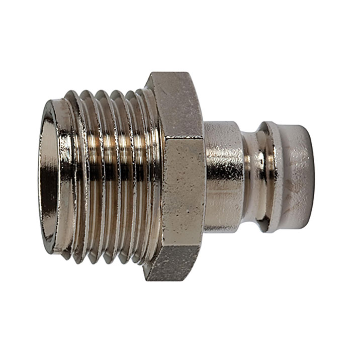 Tempered plug-in nipple DN 6, Exterior thread, M8x0.75, AF 11