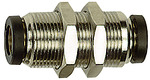 Straight push-in bulkhead connector »click-clock«, M17x1