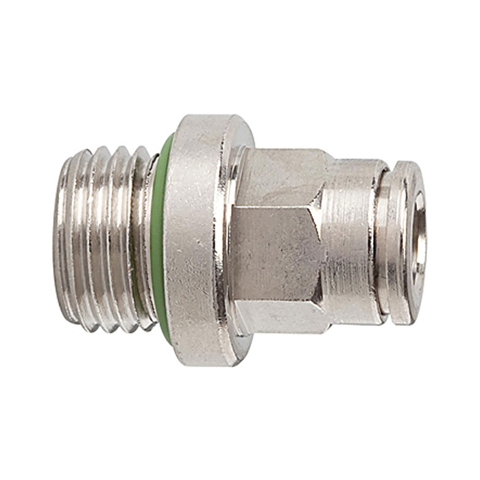 Straight push-in fitting »metallica« G 1/8 o., hose exterior Ø 6