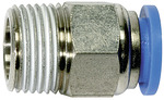 Straight push-in fitting »Blue Series«, R 1/8 o., hose ext. Ø 12