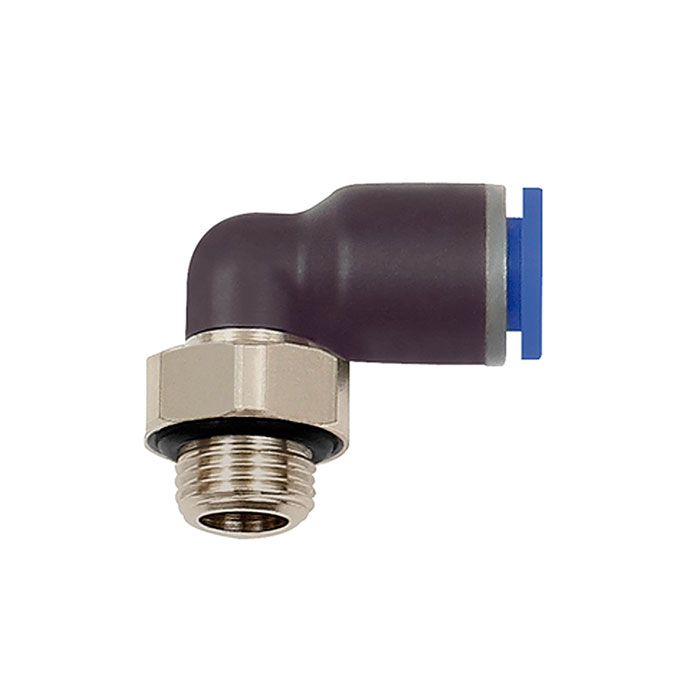 Push-in L-fitting »Blue Series«, rotating, G 1/8 o.