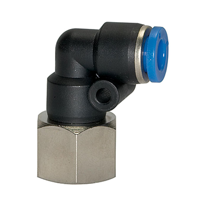 Push-in L-fitting »Blue Series«, rotating, M5 i.