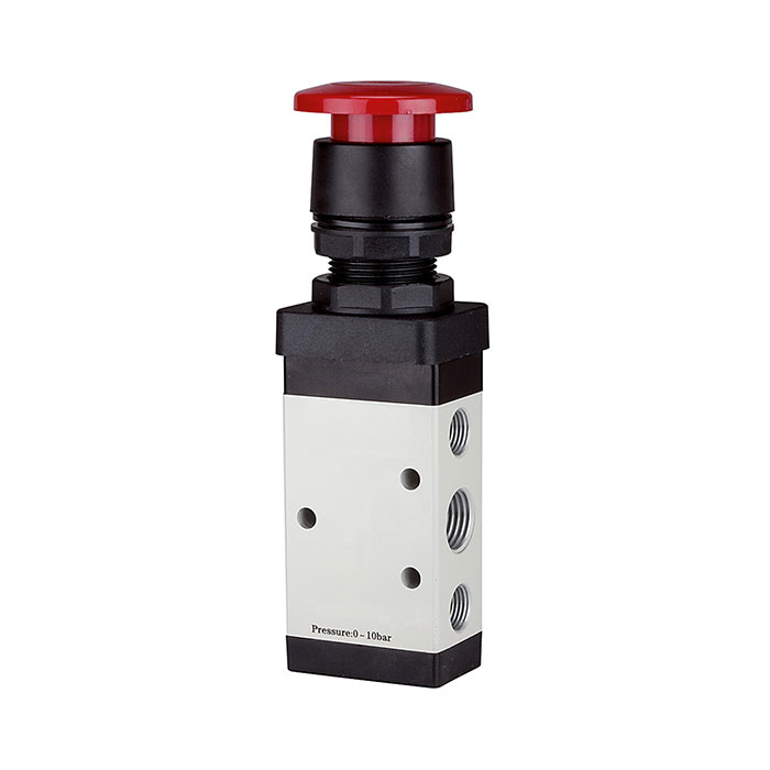 5/2-way valve, manual »M5« Palm button, monostable, G 1/4