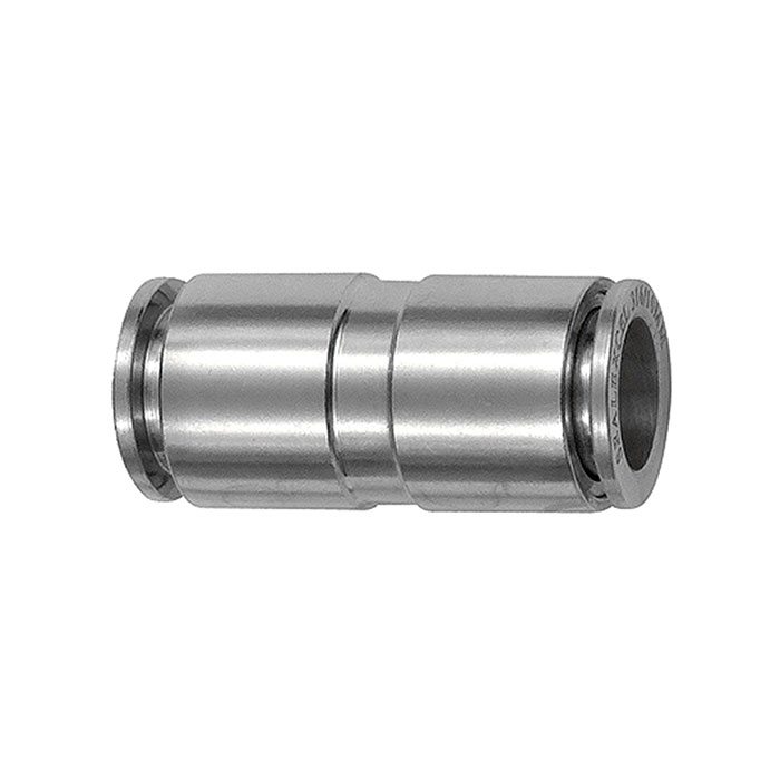 Straight push-in connector, for hose exterior Ø 8 mm