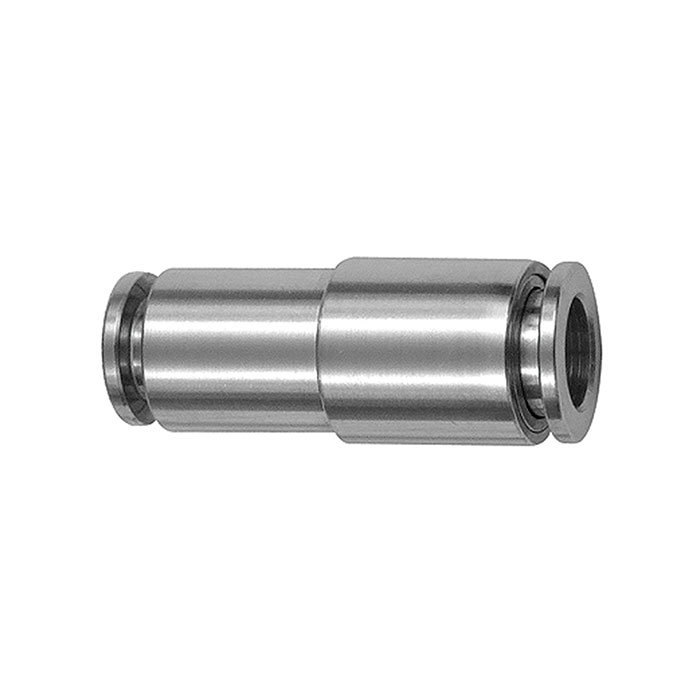 Straight push-in connector, reducing, for hose exterior Ø 10/8 mm