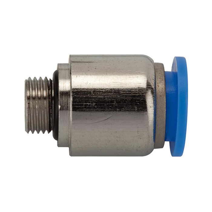 Straight push-in fitting »Blue Series«, round, G 1/2 o.