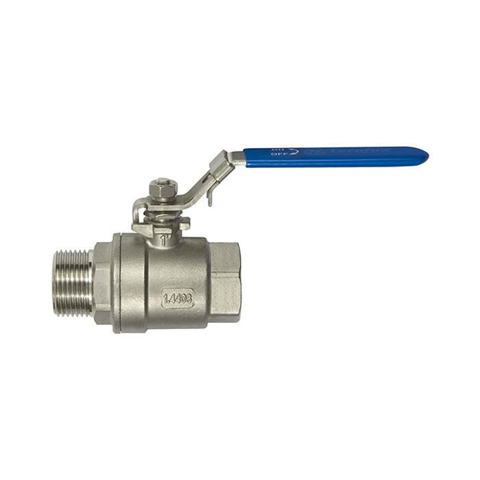 Stainless steel ball valve, 2-piece, IT/ET thread, G 2, DN 50