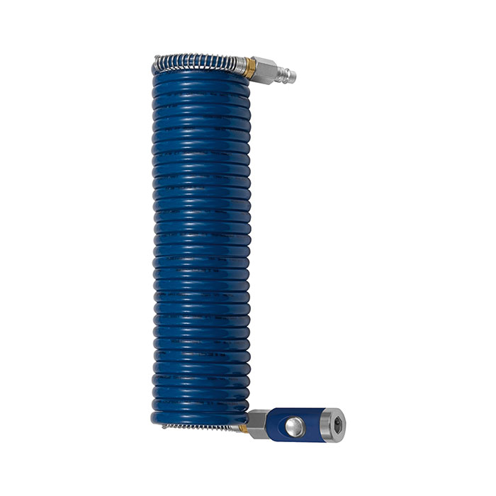 Spiral hose coupling set Safety, Nylon, Hose ø 7.9x6.3, 2.5 m