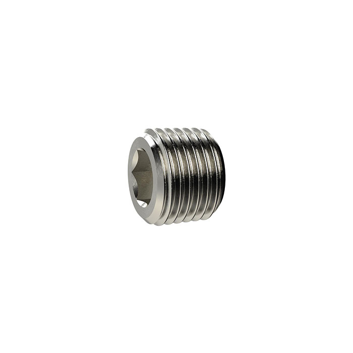 Locking screw, Hexagonal socket, without flange, R 2