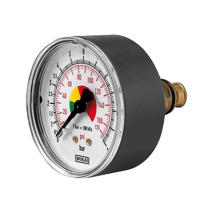 Pressure gauge Ø 63 mm, Uncalibrated, G 1/4, Connection rear