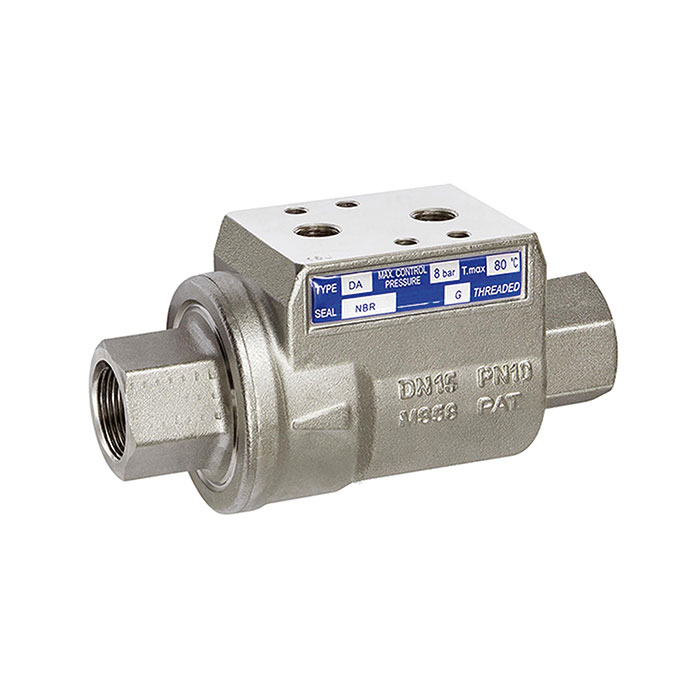 Coaxial valve pneumat. actuated, single-acting NO, FKM, Rp 3/4