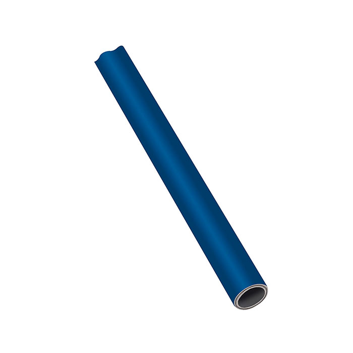 Aluminium pipe, blue, Pipe Ø 18x16, PU 20 pcs., Length 3 m