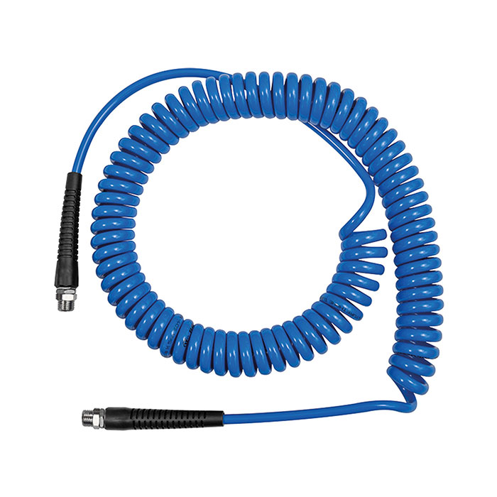 Spiral hose, Fitting, Kink protection spring, PU, Ø 10x6.5, 7.5 m