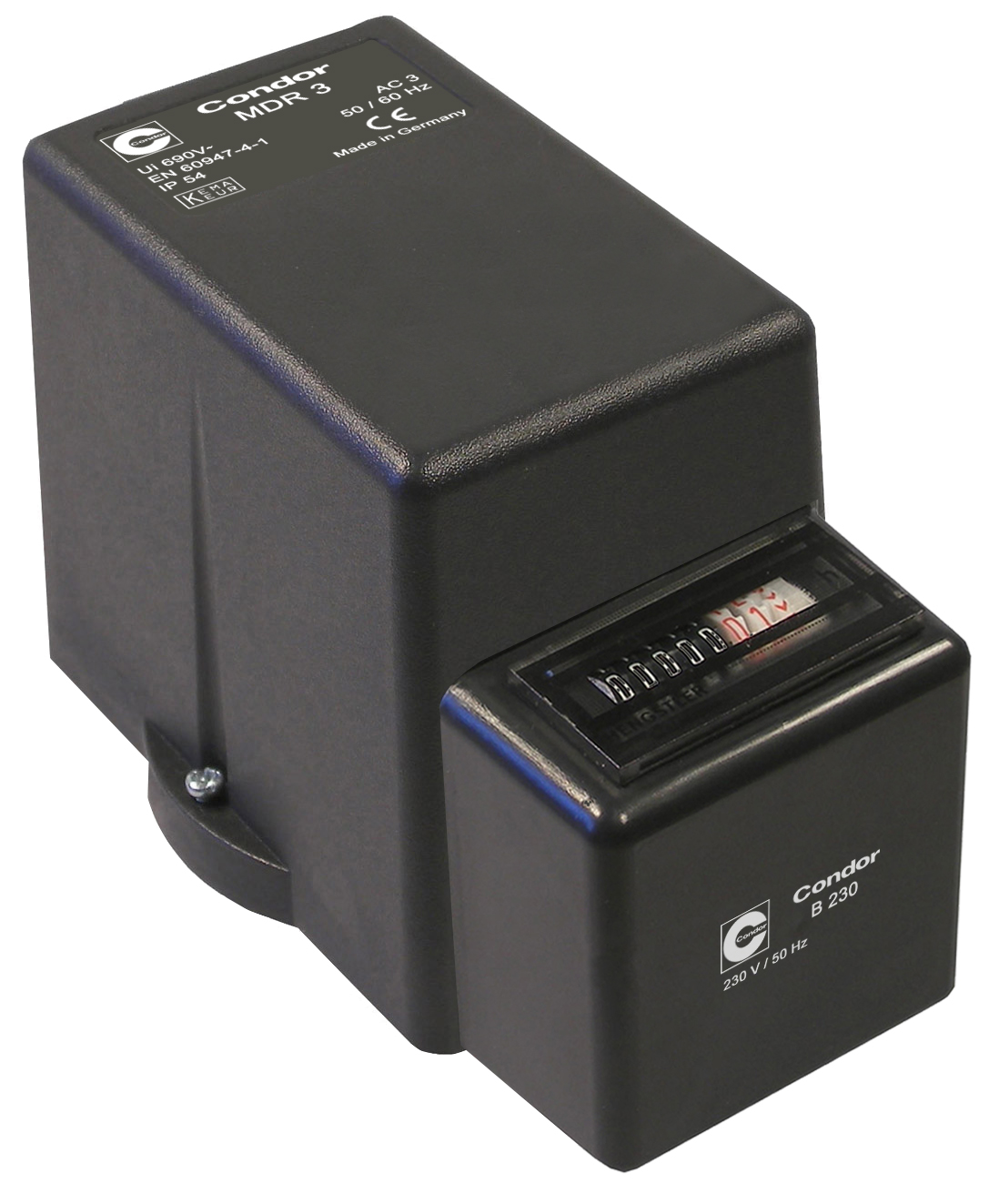 Condor Hour meter and cover for MDR 3, 230 V / 50 Hz