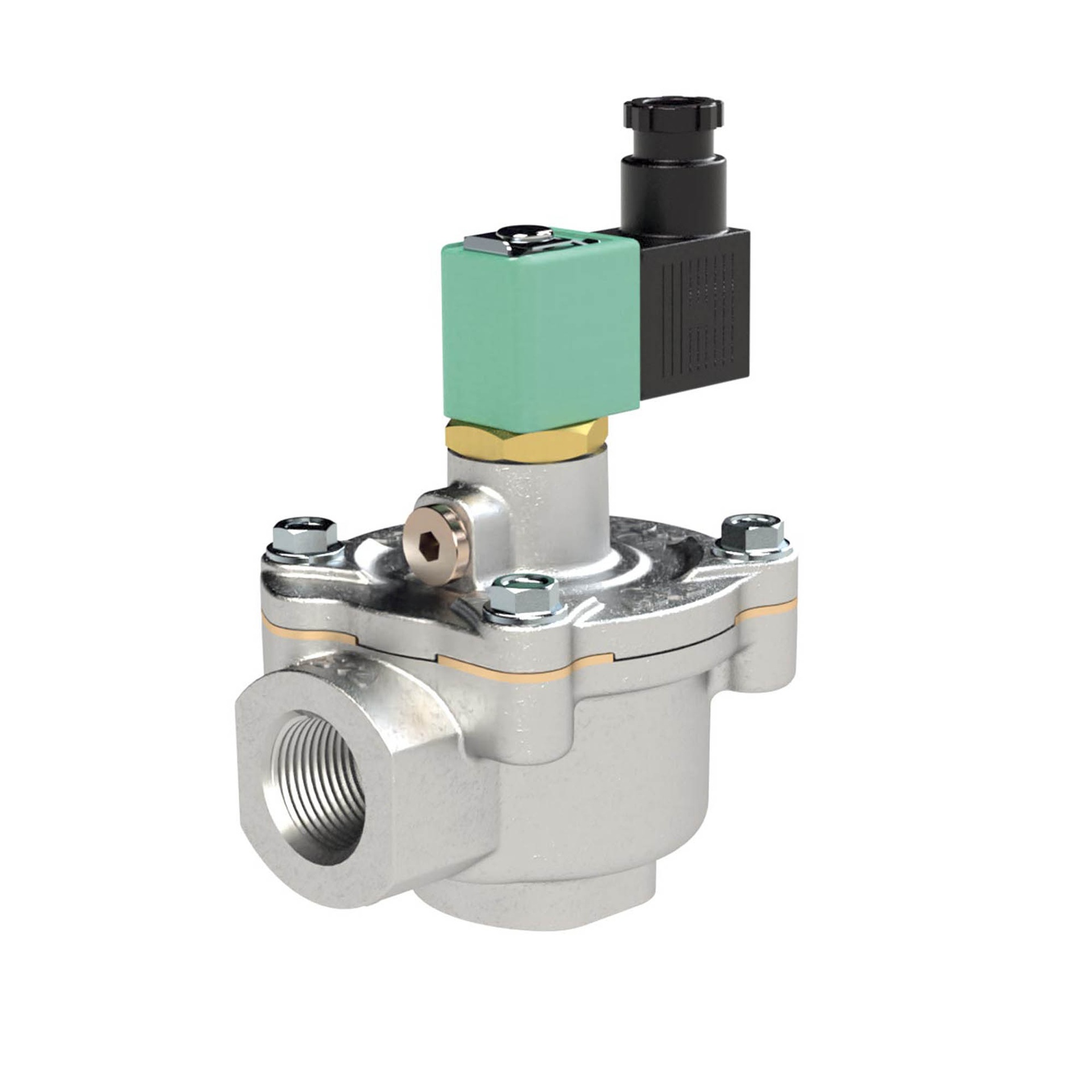 Pulse diaphragm valve, NC, 24 V DC internal pre-control, G 3/4