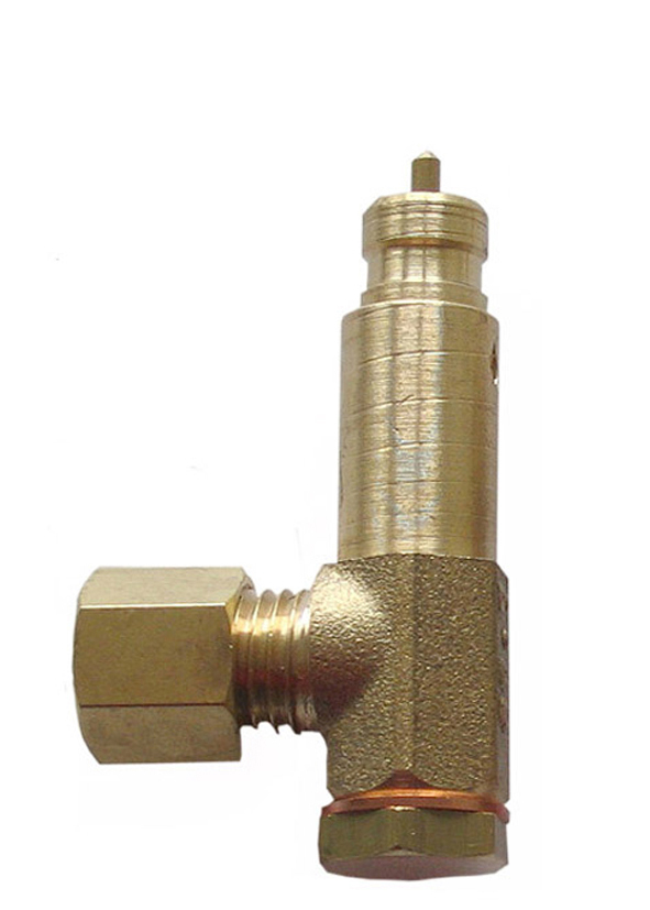 Condor Delayed unloader valve AEV 2 with screw connection for 6 mm plastic or copper discharge tube