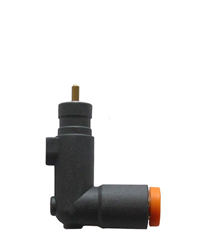 Condor Delayed unloader valve (90°) AEV 3 WS with quick-connect for 6 mm plastic discharge tube