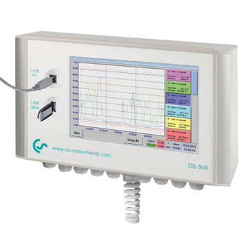 CS INSTRUMENTS Intelligent paperless recorder model DS 500 with 4 sensor inputs