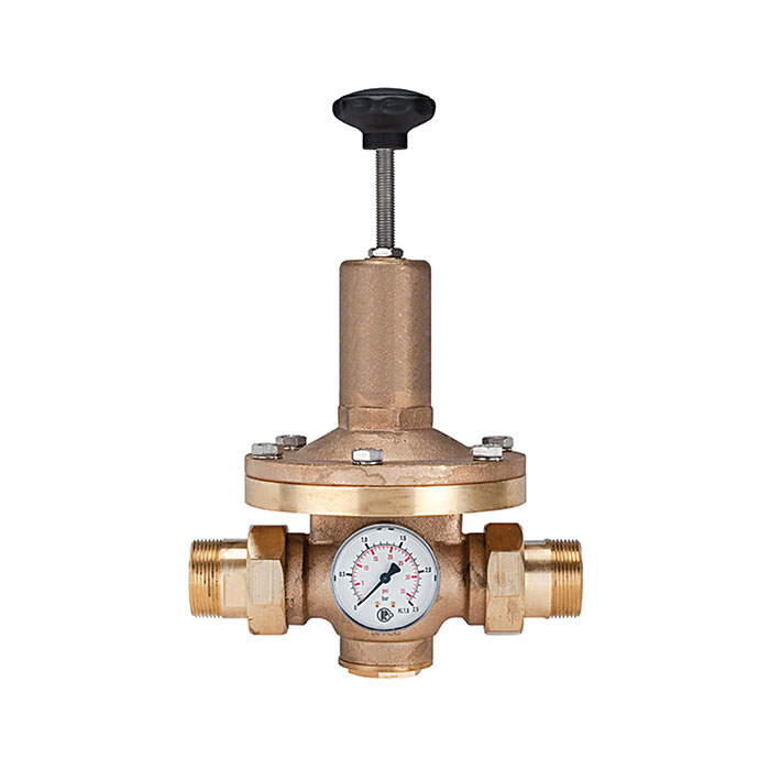 Pressure regulator for water, pressure gauge, R 2, 0.2 - 2 bar