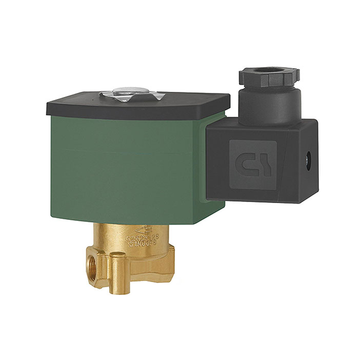 2/2-way solenoid valve, NO, directly operated, 24 V DC, Rp 1/8